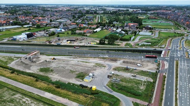 Dronebeeld locatie Achterwegviaduct.jpeg door Giel Kop (bron: Boskalis Nederland)