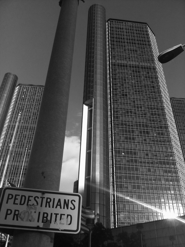 Renaissance Center in Detroit door Conrad Kickert (bron: Conrad Kickert)