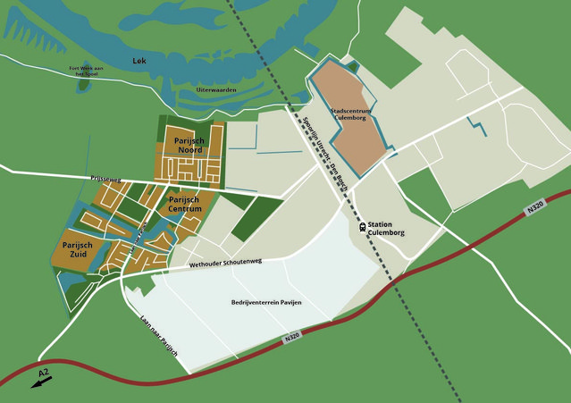 Kaart Parijsch door Gebiedsontwikkeling.nu (bron: Gebiedsontwikkeling.nu)