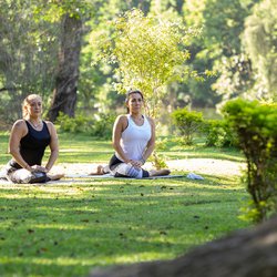 Vrouwen sportend in een park door Photo Volcano (bron: shutterstock.com)