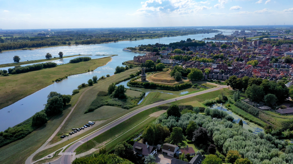 Gorinchem, een van de locaties van het Erfgoed Deal-project Linielandschap Waaldijk door Manon Munnix (bron: RCE)