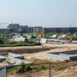 Braakliggende grond waar gebouwd gaat worden door Stec Groep (bron: Stec Groep)