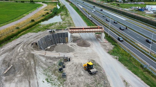 Aanleg Achterwegviaduct.jpeg door Giel Kop (bron: Boskalis Nederland)