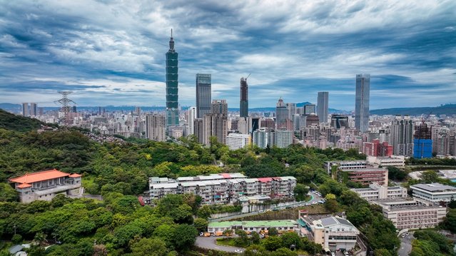 Luchtfoto van Taipei in Taiwan door Dave Primov (bron: Shutterstock)