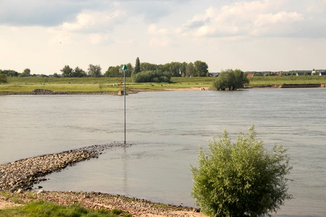 Rivier de Waal in Bommelerwaard, Gelderland door Joop Hoek (bron: Shutterstock)