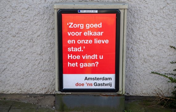 Reclamebord in Amsterdam door Dutchmen Photography (bron: Shutterstock)