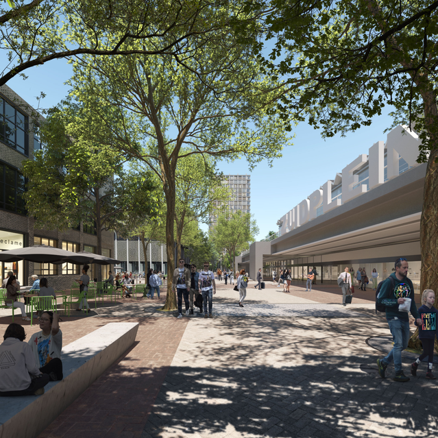 Hart van Zuid Render door ©Plotvis (bron: Kraaijvanger Architects)