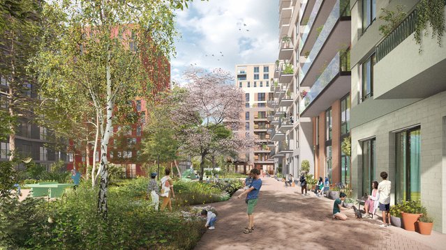 groen buurtplein door Lola Landscape Architects (bron: Lola Landscape Architects)