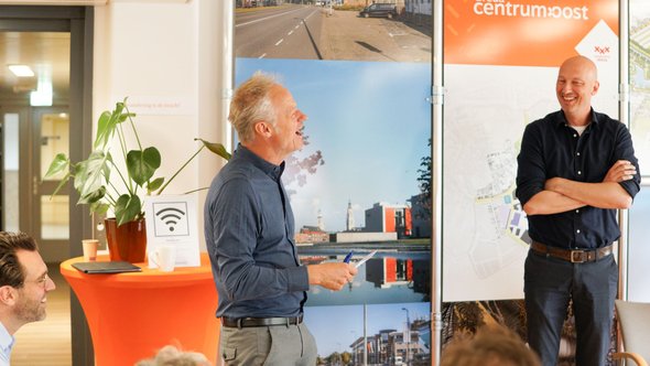 Co Verdaas in gesprek met Egon Ineveld van de gemeente Breda door Wendy de Hoog (bron: Stichting Kennis Gebiedsontwikkeling)