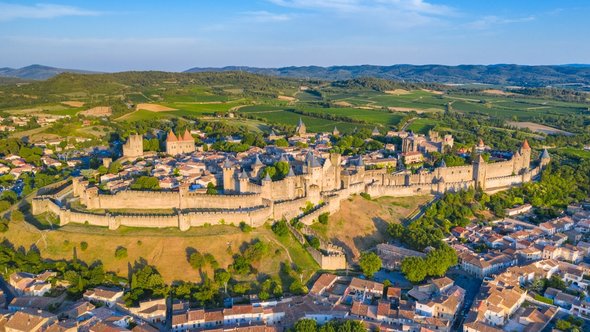 Middeleeuws kasteel in Carcassonne, Frankrijk door Georgios Tsichlis (bron: Shutterstock)