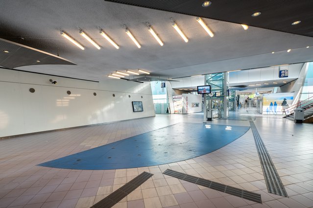 Interieur metrostation Rotterdam Lombardijen door Sander van Wettum (bron: Gebiedsontwikkeling.nu)