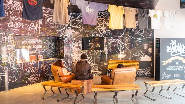 Interieur hip hop center Foundation door Jose van Adrichem (bron: Jose van Adrichem)
