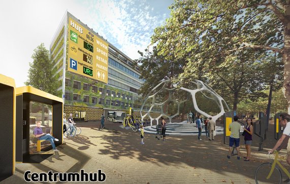 Centrumhub door Goudappel (bron: goudappel.nl)