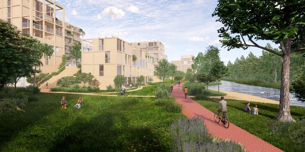 Impressie Oostflank door BPD Studio (bron: BPD Gebiedsontwikkeling B.V.)