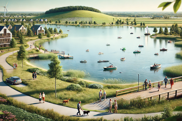 Impressie Waterbergingsberg door iFolio / Waterstudio Ties Rijcken (bron: iFolio / Waterstudio Ties Rijcken)
