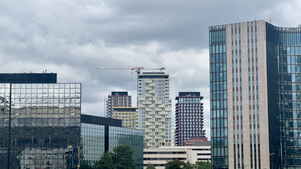 Zicht op nieuwe woontorens Amstel III door Kees de Graaf (bron: Gebiedsontwikkeling.nu)