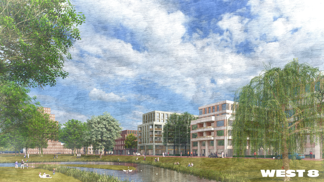 Render Ouder-Amstel door West 8 (bron: West 8)