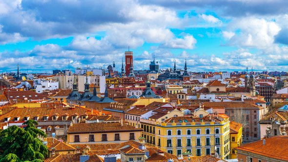 luchtfoto van madrid door trabantos (bron: Shutterstock)