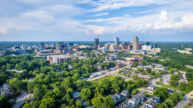Raleigh, North Carolina, VS door Chansak Joe (bron: shutterstock)