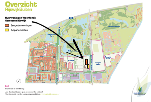 Plattegrondoverzicht woonfonds door Gemeente Rijswijk (bron: Gemeente Rijswijk)