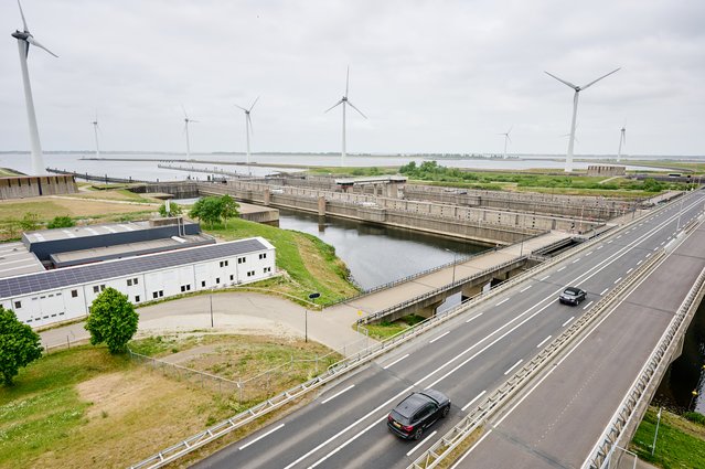 Windpark Krammer door Erik Jansen (bron: Ministerie van Volkshuisvesting en Ruimtelijke Ordening)