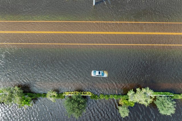 Overstroming, orkaan Debby, Florida door Bilanol (bron: Shutterstock)