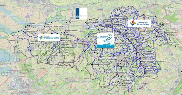 Monitoring van neerslag in Noord-Brabant door H2O (bron: h2owaternetwerk.nl)