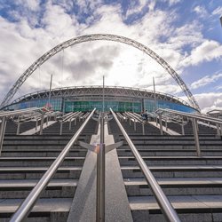 Wembley stadion in Londen door FedericoCangiano (bron: Shutterstock)