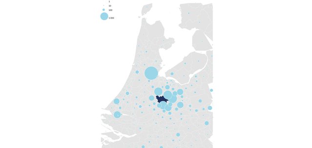 CBS: meer mensen vertrekken uit grote stad; aantal vestigers