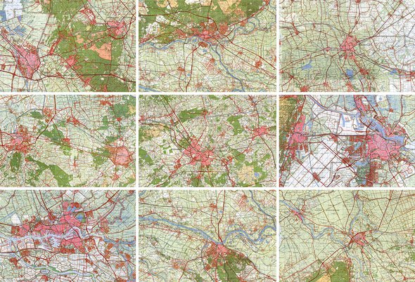Stadsplattegronden in 1970 door Topotijdreis (bron: Topotijdreis)