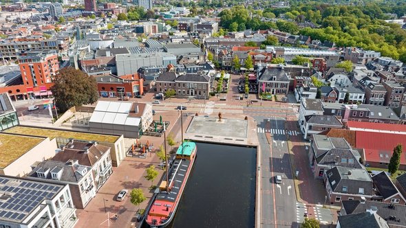 Assen luchtfoto door Steve Photography (bron: Shutterstock)