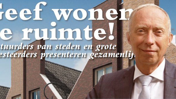 Geef wonen de ruimte nico rietdijk