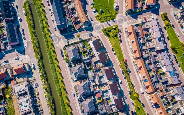 Woonwijk van boven door Fokke Baarssen (bron: Shutterstock)