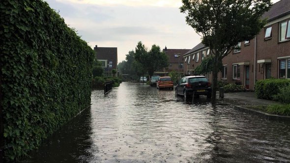 Overstroming_”Egmond Binnen” (CC BY 2.0) by Regionaal Archief Alkmaar