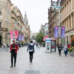 Ruimte voor de wandelaar in de stad - Glasgow door Moomusician (Shutterstock)