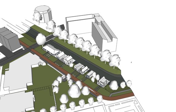 Massastudie Gemberpad door Woningbouwatelier gemeente Almere (bron: Woningbouwatelier gemeente Almere)