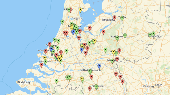 GO Projectenkaart 2021 door Redactie Gebiedsontwikkeling.nu (bron: Gebiedsontwikkeling.nu)