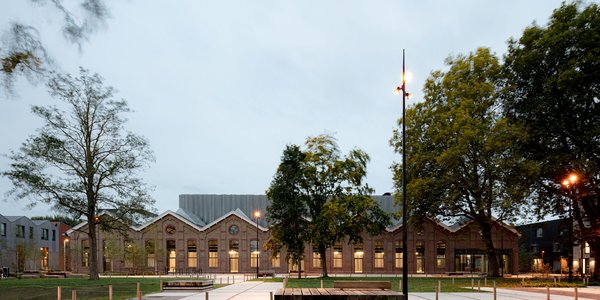 Wisselspoor, Bovenbouwwerkplaats en pocketpark door Studioninedots (bron: Studioninedots)