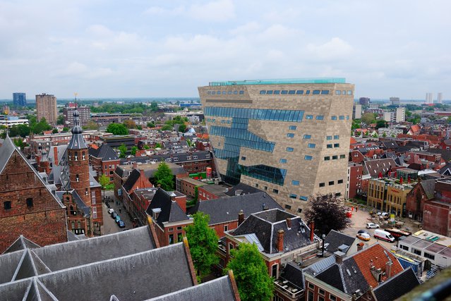 Luchtfoto centrum Groningen door Nina Alizada (bron: shutterstock.com)