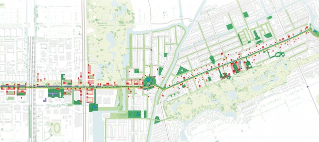 Stadsstraat Overtoom-Lelylaan door BURA urbanism (bron: BURA urbanism)