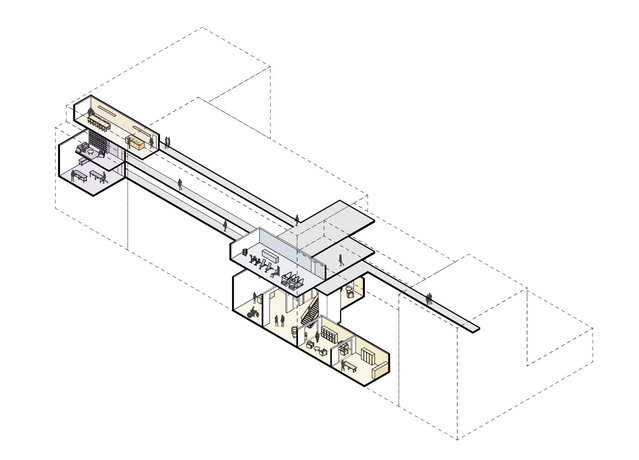 Routes en collectieve ruimtes Stadsveteraan 020 door Heren 5 Architecten (bron: Heren 5 Architecten)