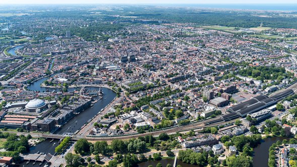 Luchtfoto Haarlem door Aerovista Luchtfotografie (bron: Shutterstock)