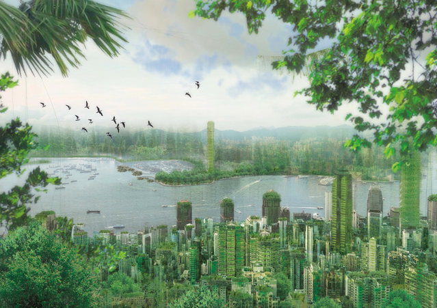 Groene wildernis in Hong Kong door Why Factory (bron: Nai Publishers)