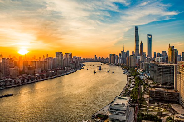 Huangpu River side of the city scenery door HelloRF Zcool (bron: Shutterstock)