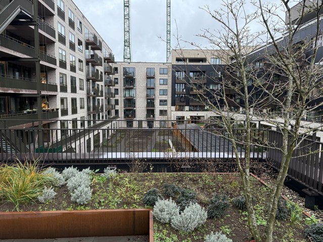 Blik op de appartementen, Stadsveteraan door AM (bron: AM)