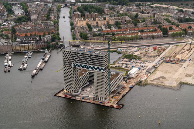 Amsterdam Pontsteiger door Aerovista Luchtfotografie (bron: shutterstock)