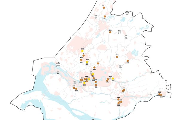 Categorisering hubs in Zuid-Holland door Brink (bron: Brink)