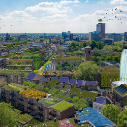 Toekomstbeeld Nijmegen duurzame dakenkaart - Rooftop Revolution, 2020
