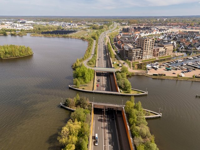 Aquaduct met hoogwater door MyStockVideo (bron: Shutterstock)