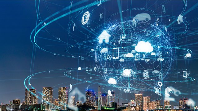 De Smart City (artificial intelligence) door metamorworks (bron: Shutterstock)